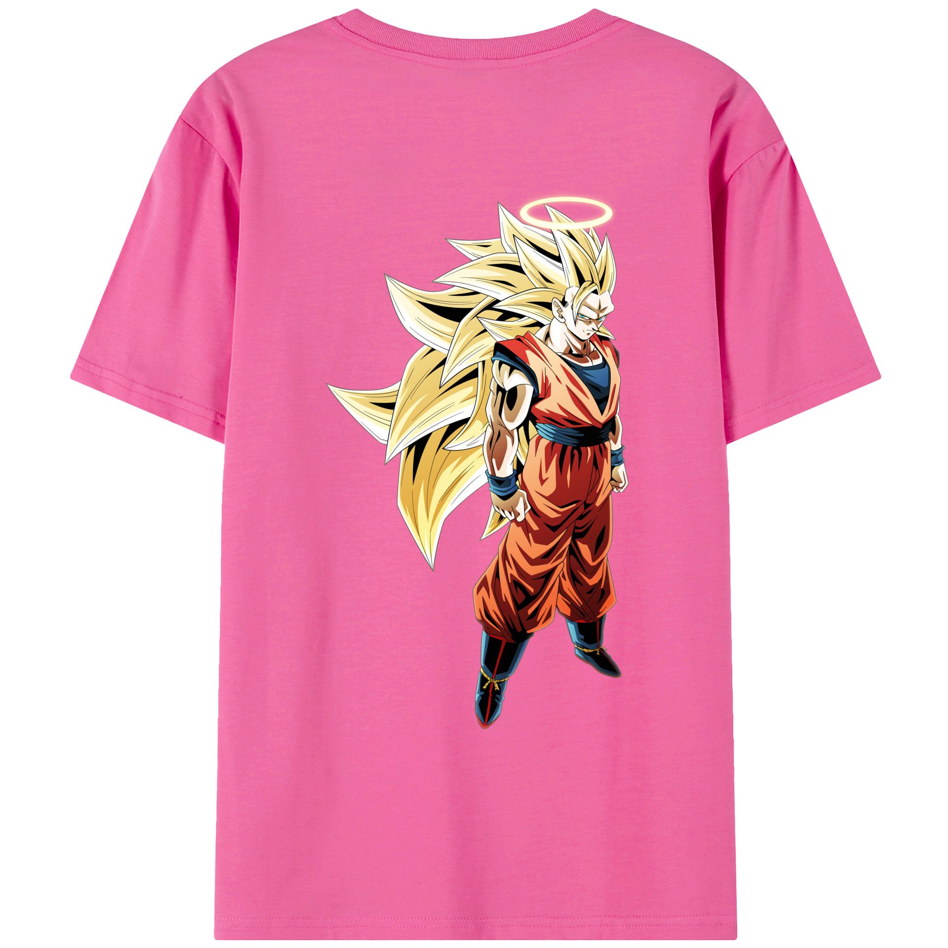 （画像用） ドラゴンボール 孫悟空（そん ごくう）Son Goku カカロット DRAGON BALL Kakarotto レディース半袖Tシャツ(バックプリント)